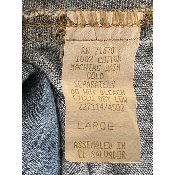 Dreams women’s large denim floral best front buttons, V neck Cotton - Picture 13 of 14